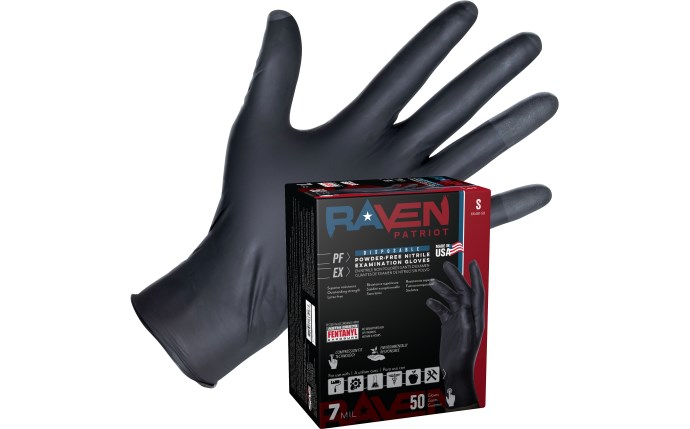 SAS Safety Group | Raven® Patriot Powder-Free Exam Grade Nitrile